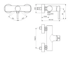 Ideal Standard CeraLine - Grifo De Ducha De Pared, Cromo BC200AA -Ideal Standard Ventas 9df3da3c3f9debc5f6e2a053