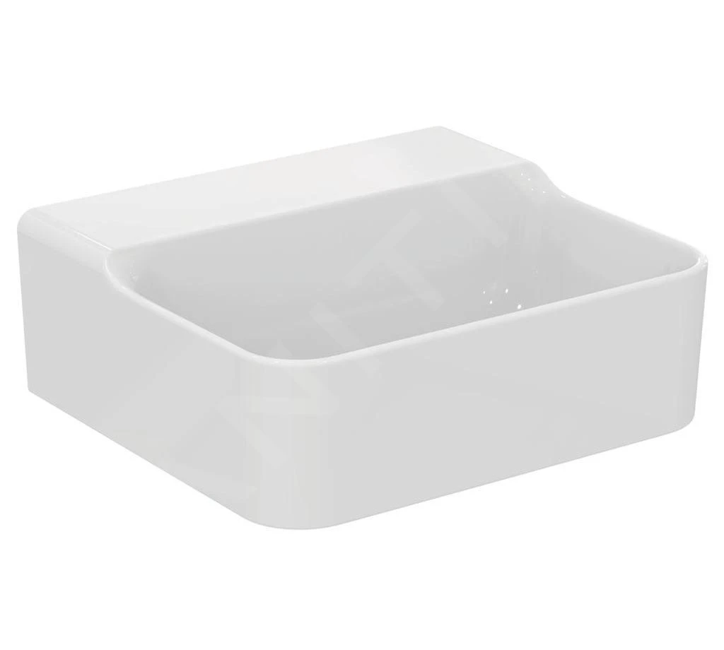 Ideal Standard Conca Ceram - Lavamanos Sobre Encimera 400x350 Mm, Sin Rebosadero, Sin Orificio Para Grifo, Blanco T387901 3 Ideal Standard Conca Ceram - Lavamanos Sobre Encimera 400x350 Mm, Sin Rebosadero, Sin Orificio Para Grifo, Blanco T387901