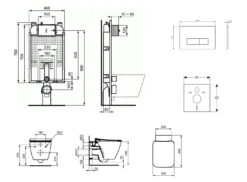 Ideal Standard ProSys - Conjunto De Módulo De Instalación Empotrado, Inodoro Y Asiento Strada II, Pulsador Oleas M2, Aquablade, SoftClose, Cromo Mate ProSys80M SP98 13 Ideal Standard ProSys - Conjunto De Módulo De Instalación Empotrado, Inodoro Y Asiento Strada II, Pulsador Oleas M2, Aquablade, SoftClose, Cromo Mate ProSys80M SP98 -Ideal Standard Ventas a9943bab1809ea5a92ff2bba