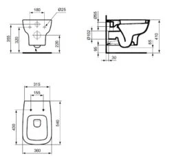 Ideal Standard Esedra - Inodoro Suspendido, Blanco T281401 7 Ideal Standard Esedra - Inodoro Suspendido, Blanco T281401 -Ideal Standard Ventas ad2cb0ad05f8820da0caa8bf