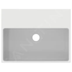 Ideal Standard Extra - Lavamanos Sobre Encimera 450x350 Mm, Con Rebosadero, Sin Orificio Para Grifo, Blanco T391801 -Ideal Standard Ventas ad750a2d3d87ede979dd8f44