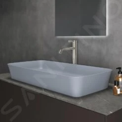 Ideal Standard Ipalyss - Lavabo Sobre Encimera, 800x400 Mm, Sin Rebosadero, Powder E1391X8 -Ideal Standard Ventas b11532fd3dea28ae1553a2eb