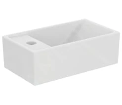 Ideal Standard Tempo - Lavamanos 370x210 Mm, Sin Rebosadero, 1 Orificio Para Grifería A La Izquierda, Blanco E211301