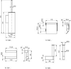 Ideal Standard Connect - Portarrollos De Papel Higiénico De Repuesto, Cromo N1383AA -Ideal Standard Ventas b640e33ac89836f90e96e979