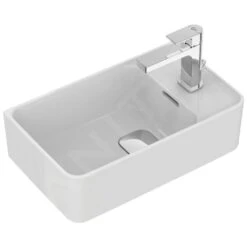 Ideal Standard Strada II - Lavamanos 450x270 Mm, Orificio Para Grifería A La Derecha, Con Ideal Plus, Blanco T2994MA -Ideal Standard Ventas b7b1ade3aead6cae532e7dee 1