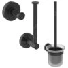 Ideal Standard IOM - Juego De Accesorios Para Baño, Cristal Mate/negro A9246XG -Ideal Standard Ventas bd65adb609cb4cdec3d8d473