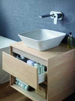 Ideal Standard Connect Air - Mueble Bajo Lavabo Cube 600 Mm, 530x409x400 Mm, Madera Clara/marrón Claro Mate E0846UK -Ideal Standard Ventas be16c20babeeaf6b1e931366