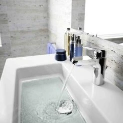 Ideal Standard CeraFlex - Grifo De Lavabo Grande Con Desagüe, BlueStart, Cromo B1715AA -Ideal Standard Ventas bef10bd76ff607e39801a0b3