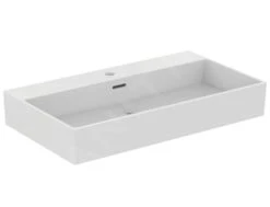 Ideal Standard Extra - Lavabo Sobre Encimera 800x450 Mm, Con Rebosadero, Con Orificio Para Grifo, Blanco T389901