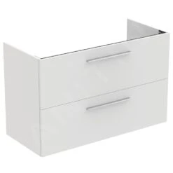 Ideal Standard I.Life A - Mueble Bajo Lavabo, 1000x440x630 Mm, 2 Cajones, Blanco Matee T5257DU