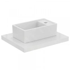 Ideal Standard Tempo - Lavamanos Sobre Encimera, 370x210 Mm, Sin Rebosadero, 1 Orificio Para Grifería A La Derecha, Blanco E210901 -Ideal Standard Ventas c8519e6a58fb47e2de85f0eb