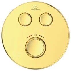 Ideal Standard CeraTherm Navigo - Grifo Termostático Empotrado Para Ducha Para 2 Dispositivos, Brushed Gold A7296A2 -Ideal Standard Ventas c9a02720da78e303c07b6313