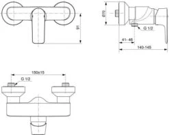 Ideal Standard Connect Air - Grifo De Ducha, Cromo A7032AA -Ideal Standard Ventas cabfc253e4438eb8e18161bf