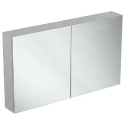 Ideal Standard Mirror&Light - Armario Con Espejo 1000x700 Mm, Aluminio T3592AL