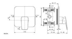 Ideal Standard CeraPlan - Grifo Empotrado De Ducha, Cromo BD254AA -Ideal Standard Ventas cfe4d77ab4246f6edeca907a