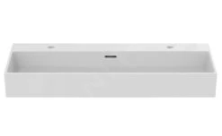 Ideal Standard Extra - Lavabo Doble Sobre Encimera 1000x450 Mm, Con Rebosadero, Orificios Para Grifo, Blanco T390601 -Ideal Standard Ventas d0fcebcd756948ea2e4598a7 1