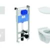 Ideal Standard ProSys - Conjunto De Módulo De Instalación, Inodoro Alpha Con Asiento, Pulsador De Descarga Oleas M1, Blanco ProSys120M SP34 -Ideal Standard Ventas dedc572052227b834084ae97