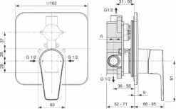 Ideal Standard Cerafine D - Grifo De Ducha Empotrado, Cromo A7190AA -Ideal Standard Ventas e2006a04bbfd3e1430f66f4b