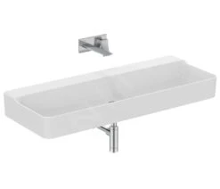 Ideal Standard Conca Ceram - Lavabo Doble 1200x450 Mm, Sin Rebosadero, Sin Orificio Para Grifo, Blanco T380901 -Ideal Standard Ventas e8bed2358b7c210e5a4c9f60