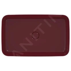 Ideal Standard Ipalyss - Lavabo Sobre Encimera, 650x400 Mm, Sin Rebosadero, Pomegranate E1886V6 -Ideal Standard Ventas ea3b42c096c9b910aca1064d