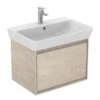Ideal Standard Connect Air - Mueble Bajo Lavabo Cube 600 Mm, 530x409x400 Mm, Madera Clara/marrón Claro Mate E0846UK -Ideal Standard Ventas eb2276459c4cb31781ba0673
