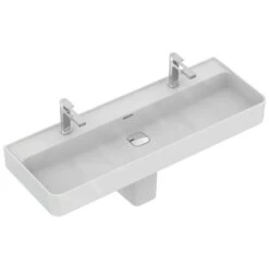 Ideal Standard Strada II - Lavabo 1200x430 Mm, Con Rebosadero, Con 2 Orificios Para Grifo, Con Ideal Plus, Blanco T3595MA -Ideal Standard Ventas eca4e1e151a3aeaace4afdc7 1