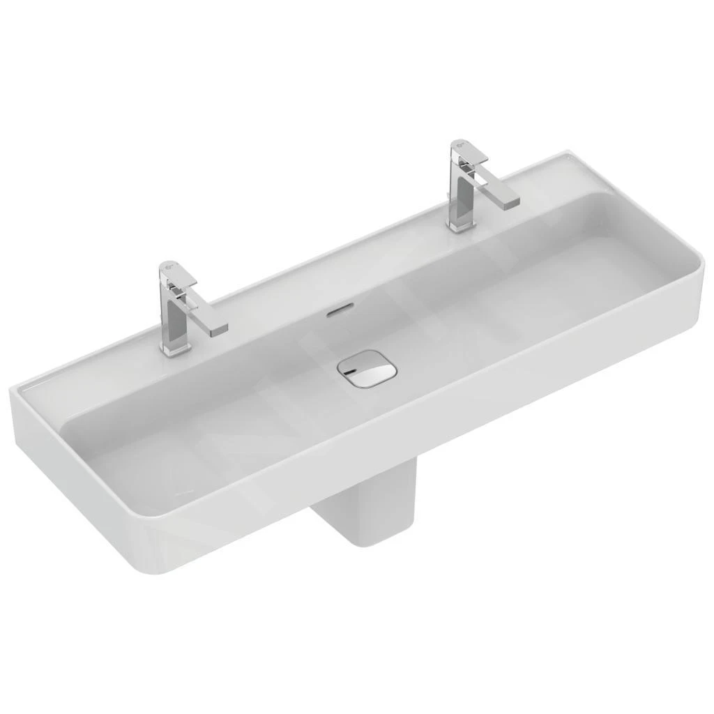 Ideal Standard Strada II - Lavabo 1200x430 Mm, Con Rebosadero, Con 2 Orificios Para Grifo, Blanco T359501 5 Ideal Standard Strada II - Lavabo 1200x430 Mm, Con Rebosadero, Con 2 Orificios Para Grifo, Blanco T359501 - Imagen 3