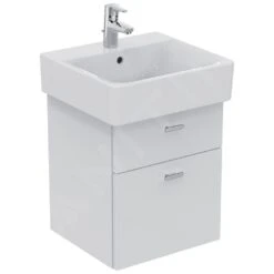 Ideal Standard Connect - Lavabo Cube 550x460x175 Mm, Con Rebosadero, Orificio Para Grifo, Con Ideal Plus, Blanco E7139MA -Ideal Standard Ventas eef5cb6002db8b5922215019