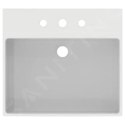 Ideal Standard Extra - Lavabo Sobre Encimera 500x450 Mm, Con Rebosadero, 3 Orificios, Blanco T388501 -Ideal Standard Ventas f51ced67f7868a1f52d9743f