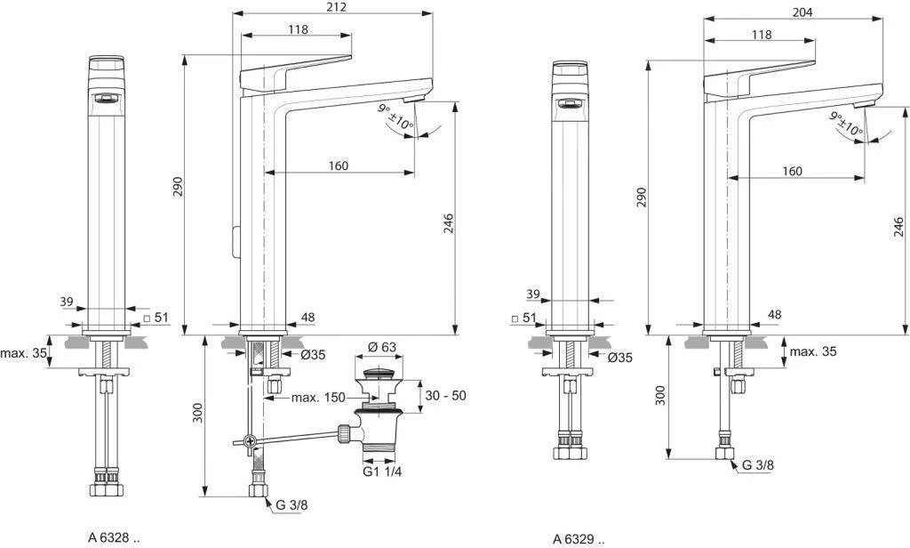 Ideal Standard Tonic II - Grifo De Lavabo Con Desagüe, Cromo A6328AA 4 Ideal Standard Tonic II - Grifo De Lavabo Con Desagüe, Cromo A6328AA - Imagen 2