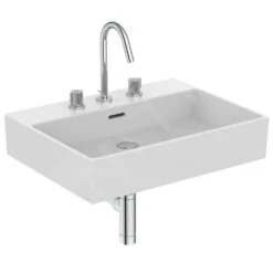 Ideal Standard Extra - Lavabo 600x450 Mm, Con Rebosadero, 3 Orificios, Blanco T388701 -Ideal Standard Ventas f93f664b512a17b86e749d47