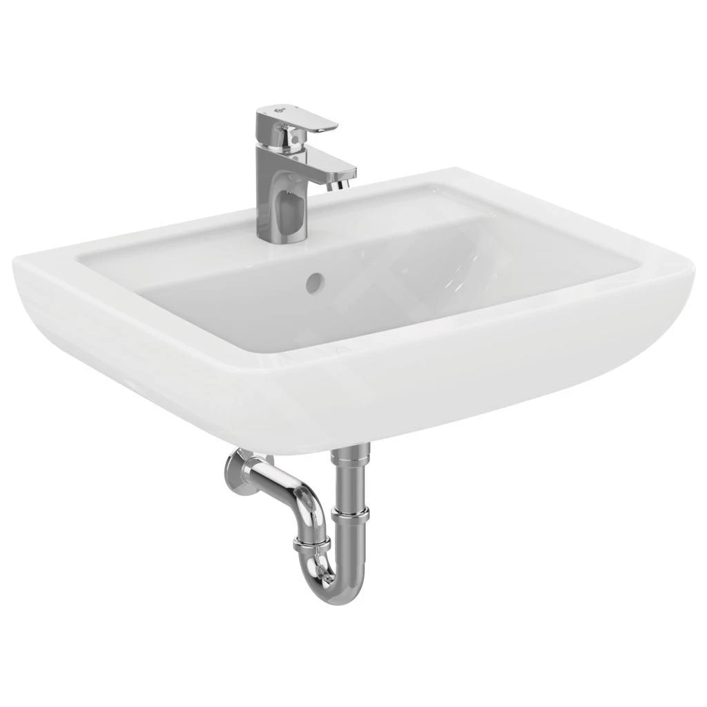 Ideal Standard Eurovit - Lavabo 600x460x190 Mm, Con Rebosadero, 1 Orificio Para Grifería, Blanco V302701 5 Ideal Standard Eurovit - Lavabo 600x460x190 Mm, Con Rebosadero, 1 Orificio Para Grifería, Blanco V302701 - Imagen 3