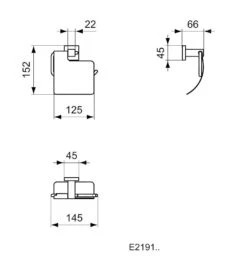 Ideal Standard IOM Square - Portarrollos Con Tapa, Cromo E2191AA -Ideal Standard Ventas fc48d6da809474260971b8cd